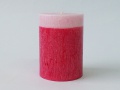 Cylindrical candle - two colors