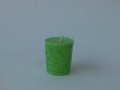 Votive candle with crystal