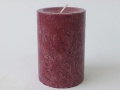 Cylindrical candle - lenticular, crystal