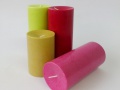 Cylindrical candles - acute concave