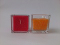 Candle in glass - square